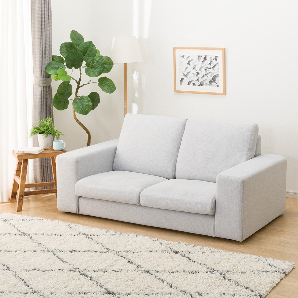 はさみニトリ2人掛けソファ　マイス　セット NITORI（ニトリ）マイス 2人掛 横幅約127cm