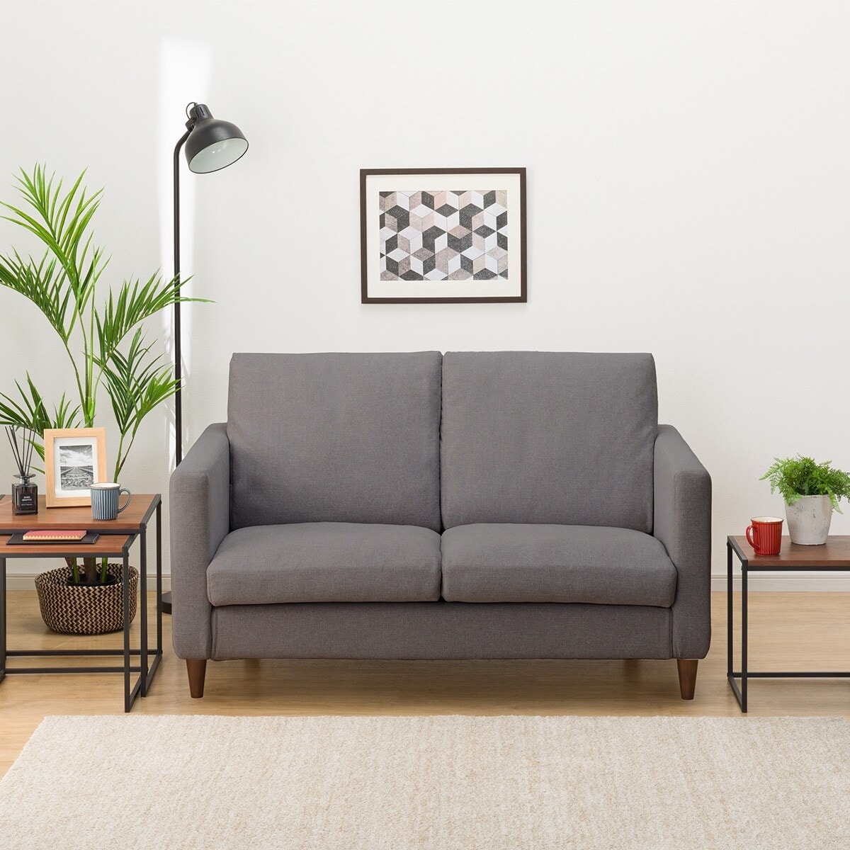 2人掛けカスタマイズソファ 布張りタイプ (ソフトタイプ/標準タイプ