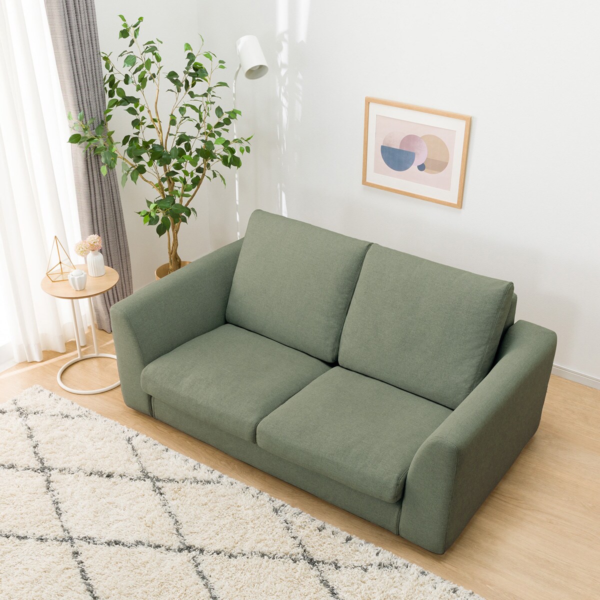 2人掛けカスタマイズソファ 布張りタイプ (ソフトタイプ/ロータイプ