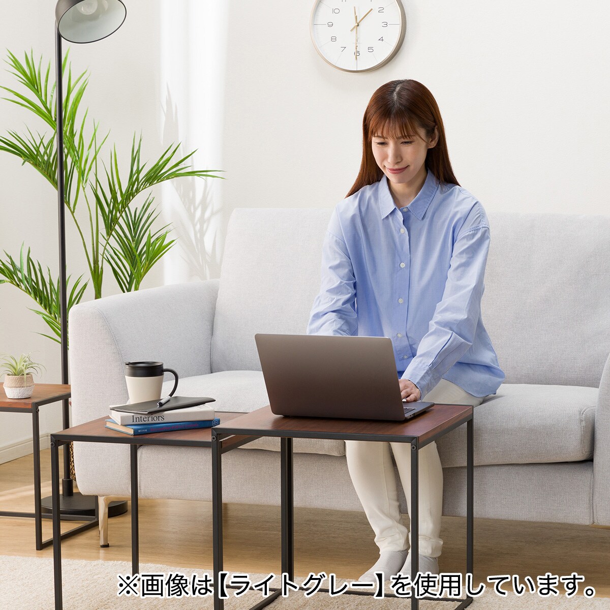 傷・汚れに強いカスタマイズ2人掛けファブリックソファ(N