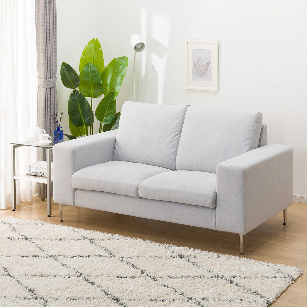 ニトリ　マイス　2人掛け　中古 直接引渡し】ニトリ 2人掛け布張りソファ マイス - メルカリ