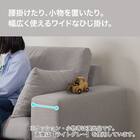 2人掛けカスタマイズソファ 布張りタイプ (MS02 かため ワイド肘 ロータイプ/プラスチック脚BK MGY) 3枚目画像