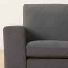 2人掛けカスタマイズソファ 布張りタイプ (MS02 かため ワイド肘 ロータイプ/プラスチック脚BK MGY) 14枚目画像