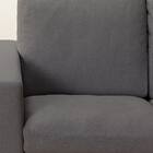 2人掛けカスタマイズソファ 布張りタイプ (MS02 かため ワイド肘 ロータイプ/プラスチック脚BK MGY) 15枚目画像