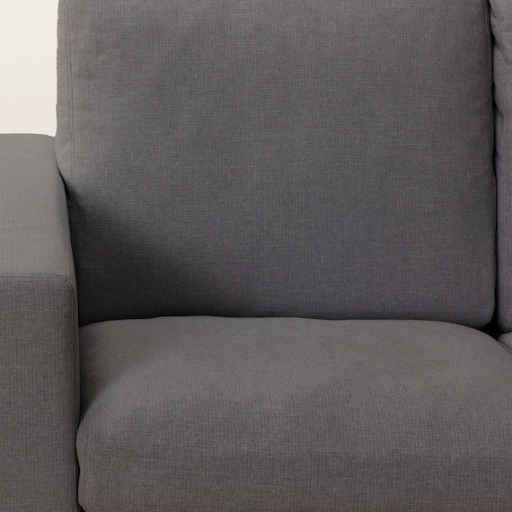 2人掛けカスタマイズソファ 布張りタイプ (MS02 かため ワイド肘 ロータイプ/プラスチック脚BK MGY) 15枚目画像