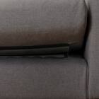 2人掛けカスタマイズソファ 布張りタイプ (MS02 かため ワイド肘 ロータイプ/プラスチック脚BK MGY) 17枚目画像