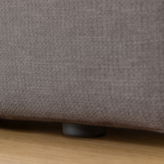 2人掛けカスタマイズソファ 布張りタイプ (MS02 かため ワイド肘 ロータイプ/プラスチック脚BK MGY) 18枚目画像