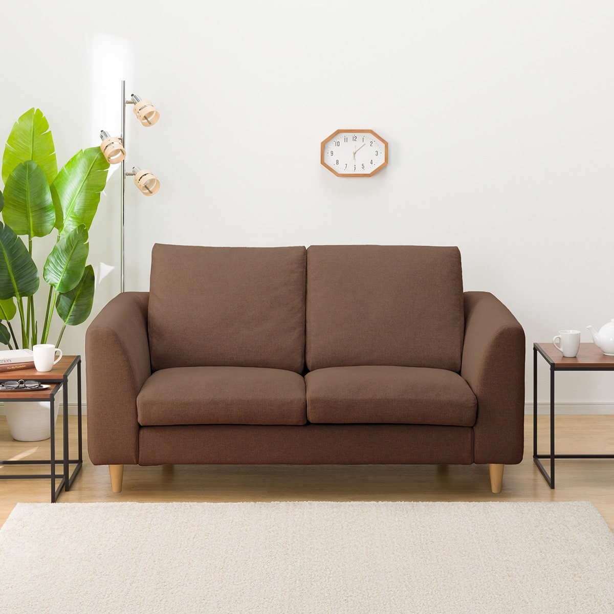 2人掛けカスタマイズソファ 布張りタイプ (ハードタイプ/標準タイプ