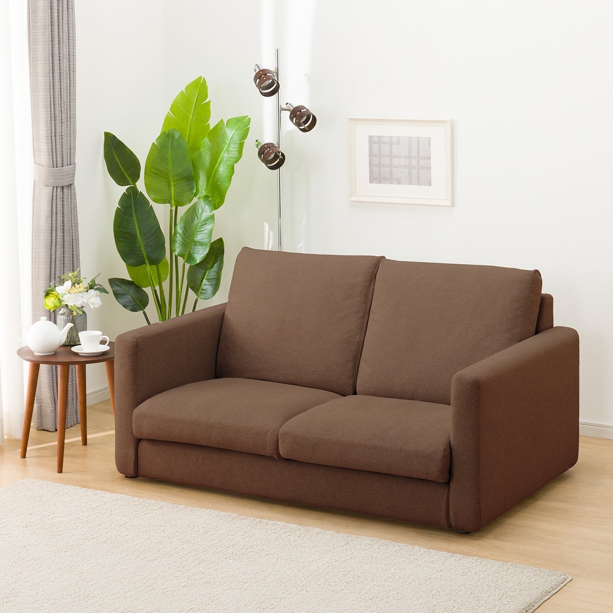 2人掛けカスタマイズソファ 布張りタイプ (ハードタイプ/ロータイプ