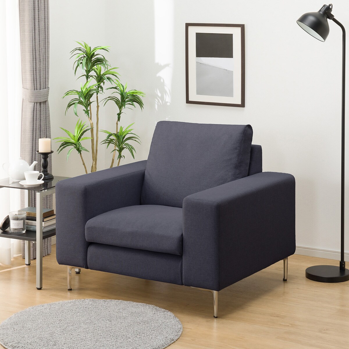 ニトリ 1人用布張りソファ(アカツキ NA) ニトリ ソファ 1人用の人気