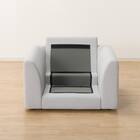 1人掛けカスタマイズソファ 布張りタイプ (MS02 やわらかめ ミドル肘 ロータイプ/プラスチック脚BK LGY) 8枚目画像