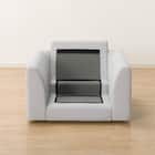 1人掛けカスタマイズソファ 布張りタイプ (MS02 やわらかめ ミドル肘 ロータイプ/プラスチック脚BK LGY) 8枚目画像