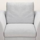 1人掛けカスタマイズソファ 布張りタイプ (MS02 やわらかめ ミドル肘 ロータイプ/プラスチック脚BK LGY) 11枚目画像