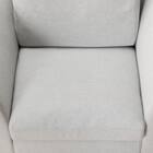 1人掛けカスタマイズソファ 布張りタイプ (MS02 やわらかめ ミドル肘 ロータイプ/プラスチック脚BK LGY) 15枚目画像