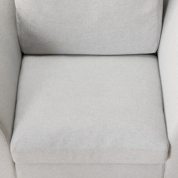 1人掛けカスタマイズソファ 布張りタイプ (MS02 やわらかめ ミドル肘 ロータイプ/プラスチック脚BK LGY) 15枚目画像