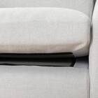 1人掛けカスタマイズソファ 布張りタイプ (MS02 やわらかめ ミドル肘 ロータイプ/プラスチック脚BK LGY) 16枚目画像