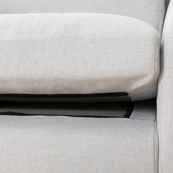 1人掛けカスタマイズソファ 布張りタイプ (MS02 やわらかめ ミドル肘 ロータイプ/プラスチック脚BK LGY) 16枚目画像