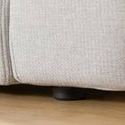 1人掛けカスタマイズソファ 布張りタイプ (MS02 やわらかめ ミドル肘 ロータイプ/プラスチック脚BK LGY) 17枚目画像