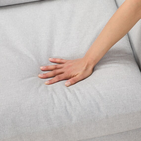 1人掛けカスタマイズソファ 布張りタイプ (MS02 やわらかめ ミドル肘 ロータイプ/プラスチック脚BK LGY) 19枚目画像