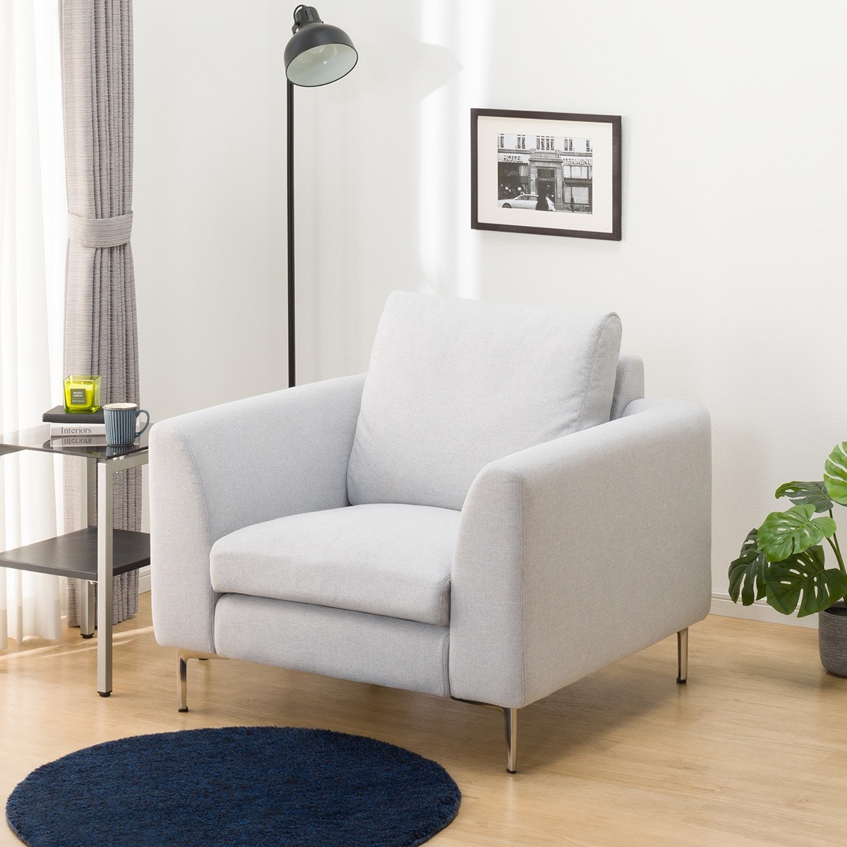 1人掛けカスタマイズソファ 布張りタイプ (ハードタイプ/ハイタイプ