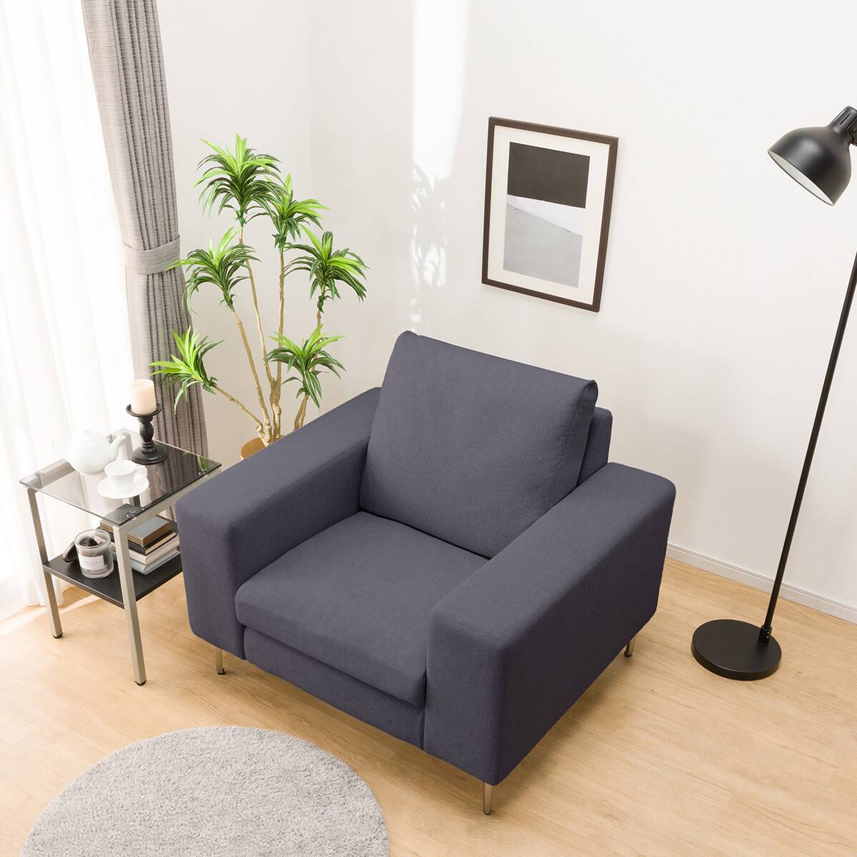 1人掛けカスタマイズソファ 布張りタイプ (ハードタイプ/ハイタイプ