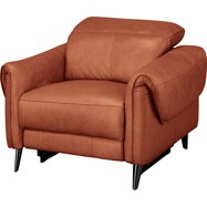 1人掛けソファ 本革(一部合成皮革)タイプ (LS04 SK)