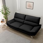 3人掛けソファ 本革(一部合成皮革)タイプ (FR03 BK) 7枚目画像