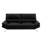 3人掛けソファ 本革(一部合成皮革)タイプ (FR03 BK) 8枚目画像