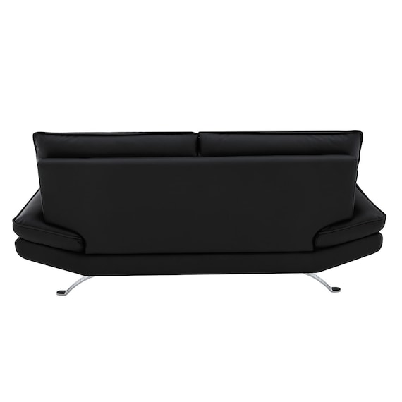 3人掛けソファ 本革(一部合成皮革)タイプ (FR03 BK) 10枚目画像