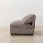 1人掛けアームレスソファ 布張りタイプ(MK04ー2 BE) 4枚目画像