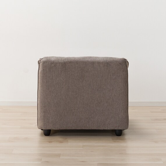 1人掛けアームレスソファ 布張りタイプ(MK04ｰ2 BE) 5枚目画像