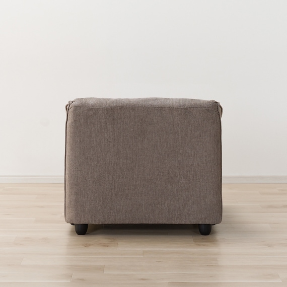 1人掛けアームレスソファ 布張りタイプ(MK04ー2 BE) 5枚目画像