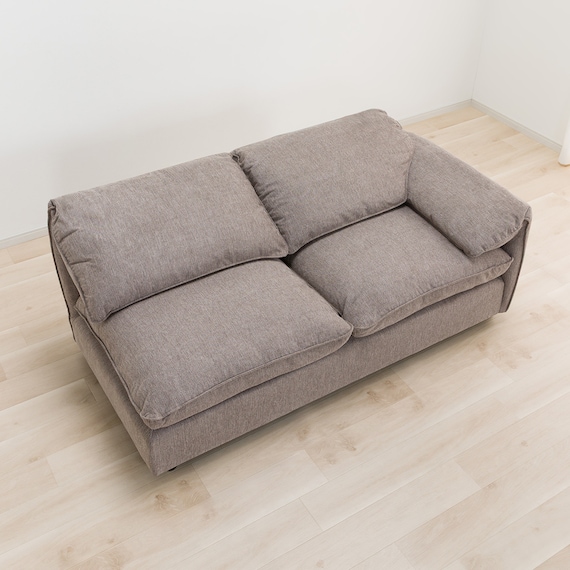 2人掛け片肘ソファ 布張りタイプ(MK04ー2 左肘 BE) 2枚目画像