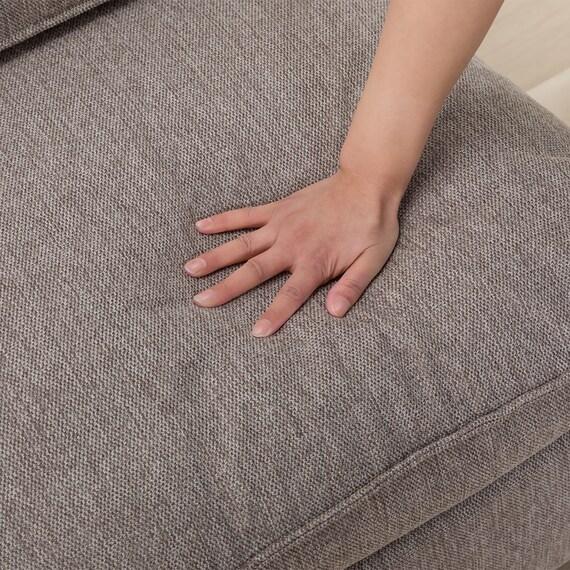 2人掛け片肘ソファ 布張りタイプ(MK04ｰ2 左肘 BE) 7枚目画像