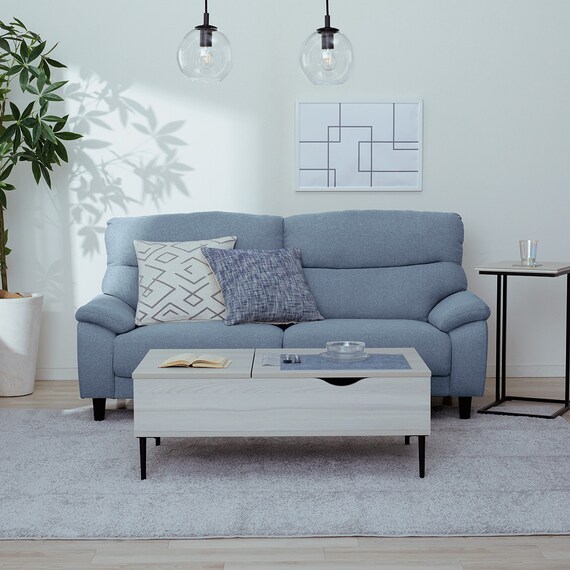 3人掛けソファ 布張りタイプ (MK02 KD NV) 17枚目画像