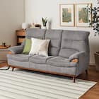 3人掛けソファ 布張りタイプ (PD02-2 GY) 1枚目画像