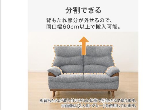 3Pｿﾌｧ PD02-2 DBR | ニトリネット【公式】 家具・インテリア通販