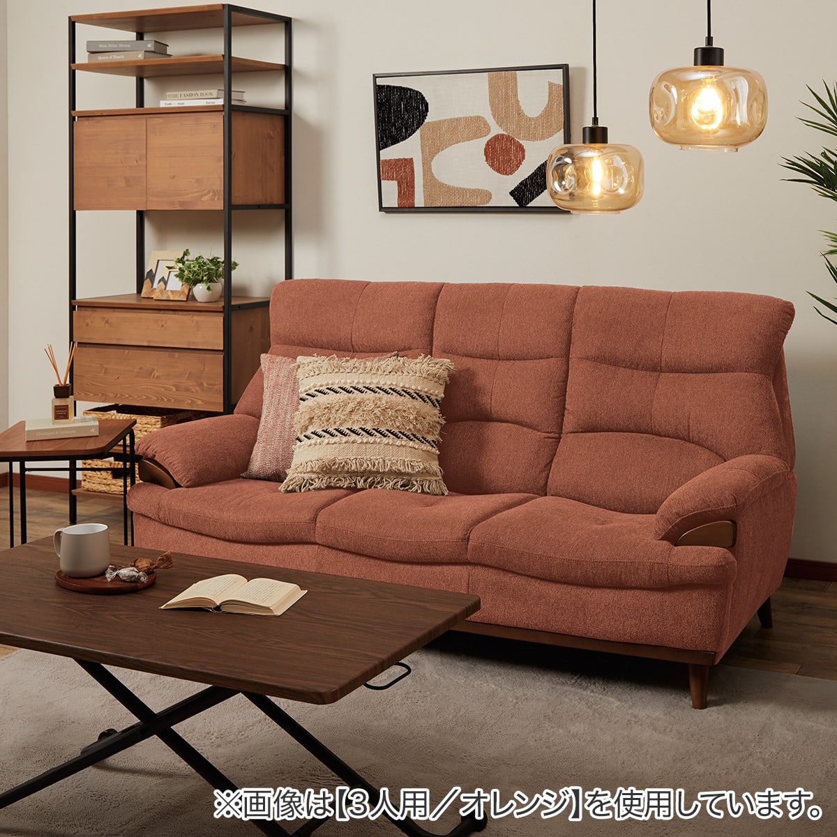 【美品】ニトリ 2人掛けソファ 2S SOFA LOWYEN2 W/CUSHON ニトリ（NITORI） 2人掛けソファ 布張りタイプ (MK02 KD MO) : ニトリ