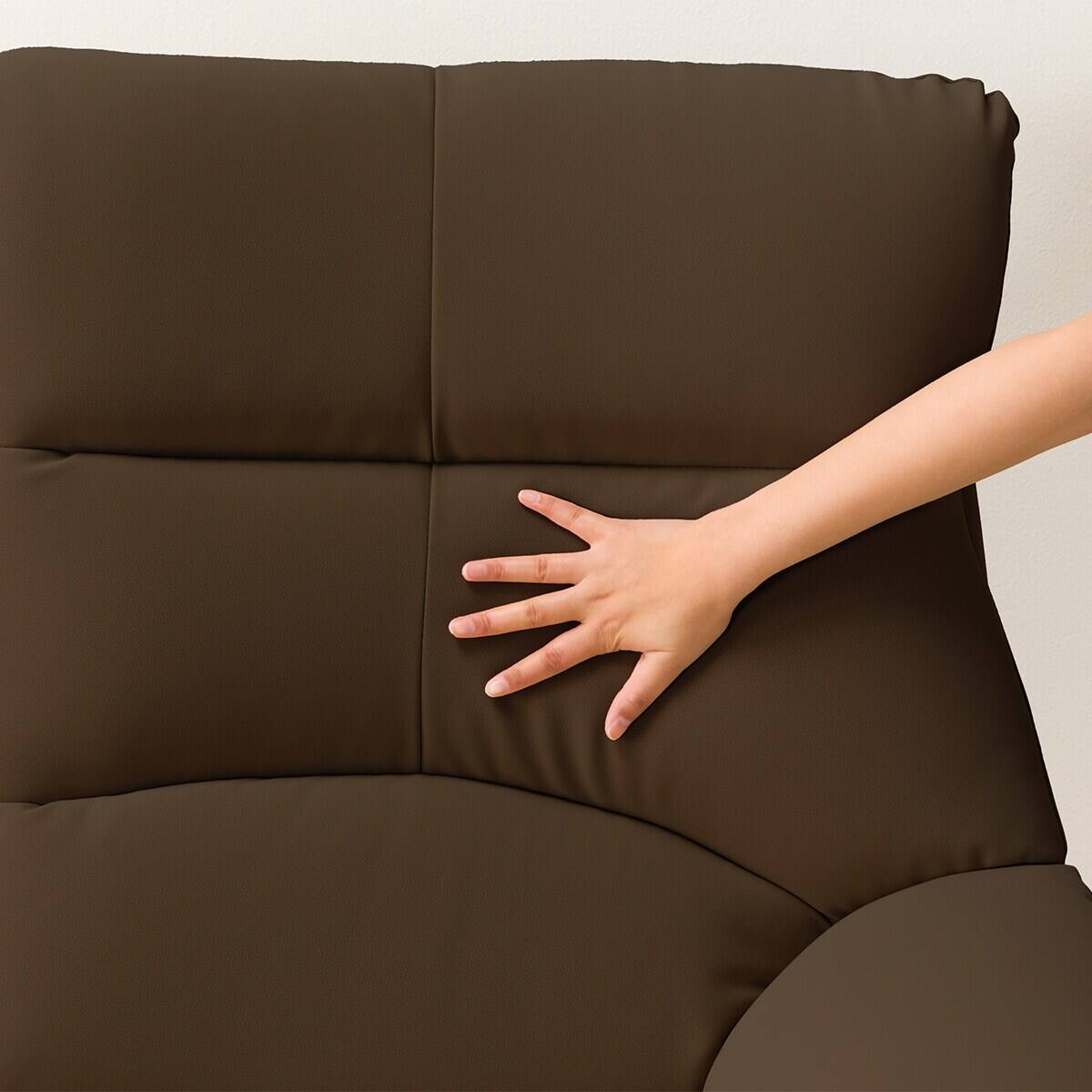 傷・汚れに強い 3人掛けソファ 合皮タイプ(PD02-2 Nシールド DBR