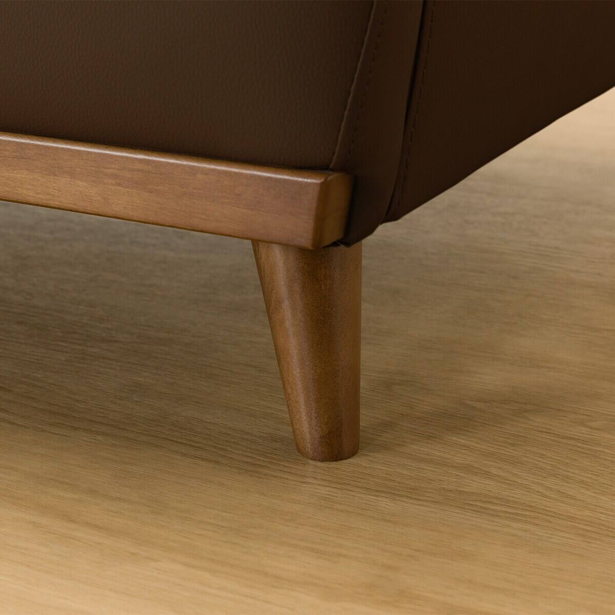 傷・汚れに強い 2人掛けソファ 合皮タイプ(PD02-2 Nシールド DBR