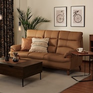 レザーソファ 本革(一部合成皮革)タイプ (PD02-2)