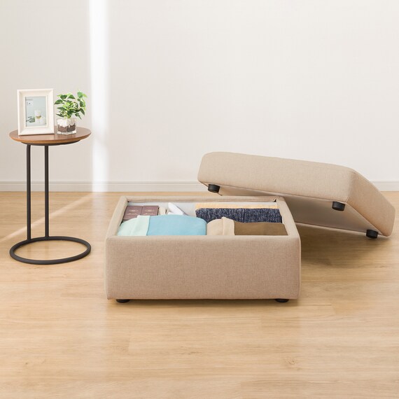 収納スツール 布張りタイプ (BS Nポケット AQ-BE) 5枚目画像