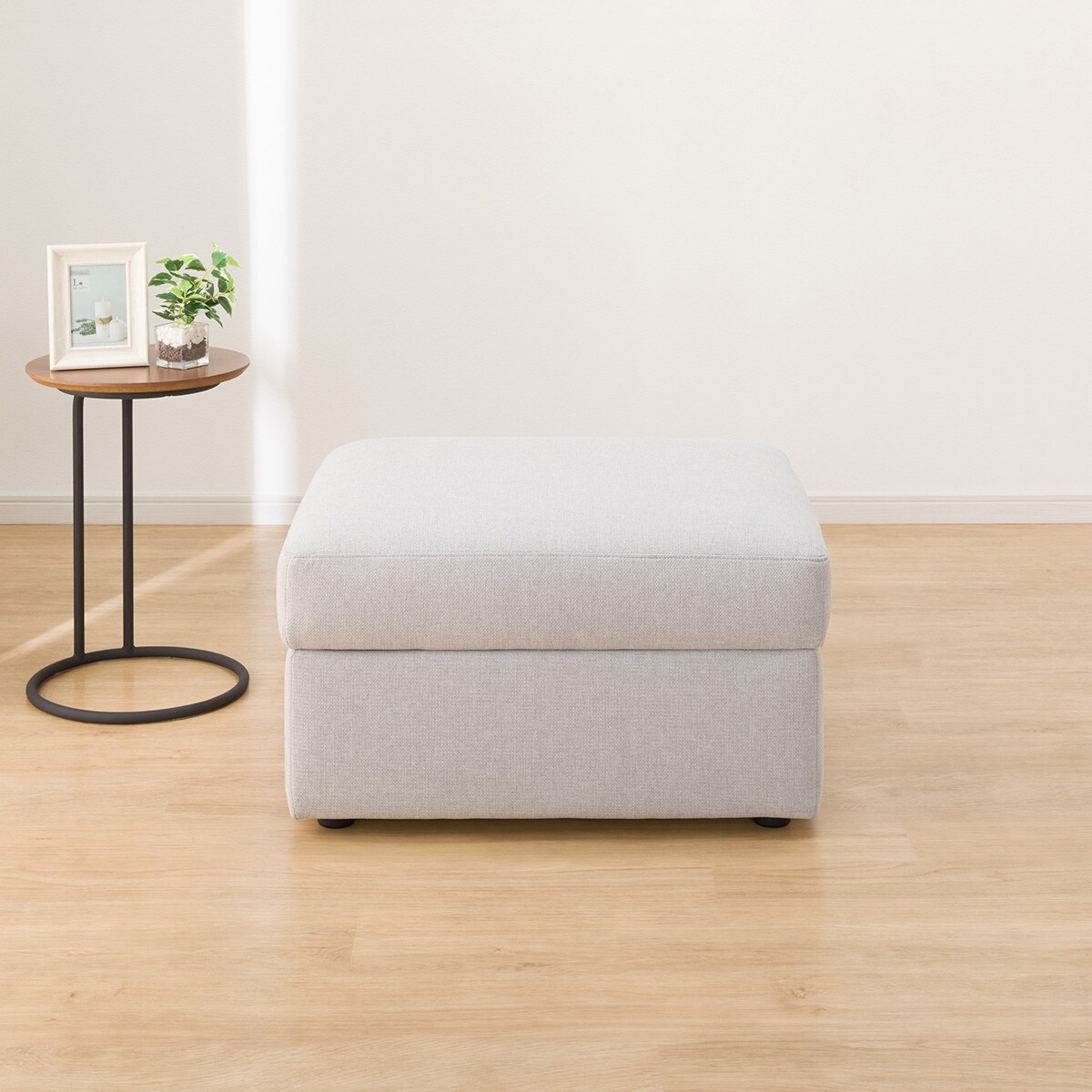 収納スツール 布張りタイプ (BS Nポケット Nシールド-LGY) | ニトリ