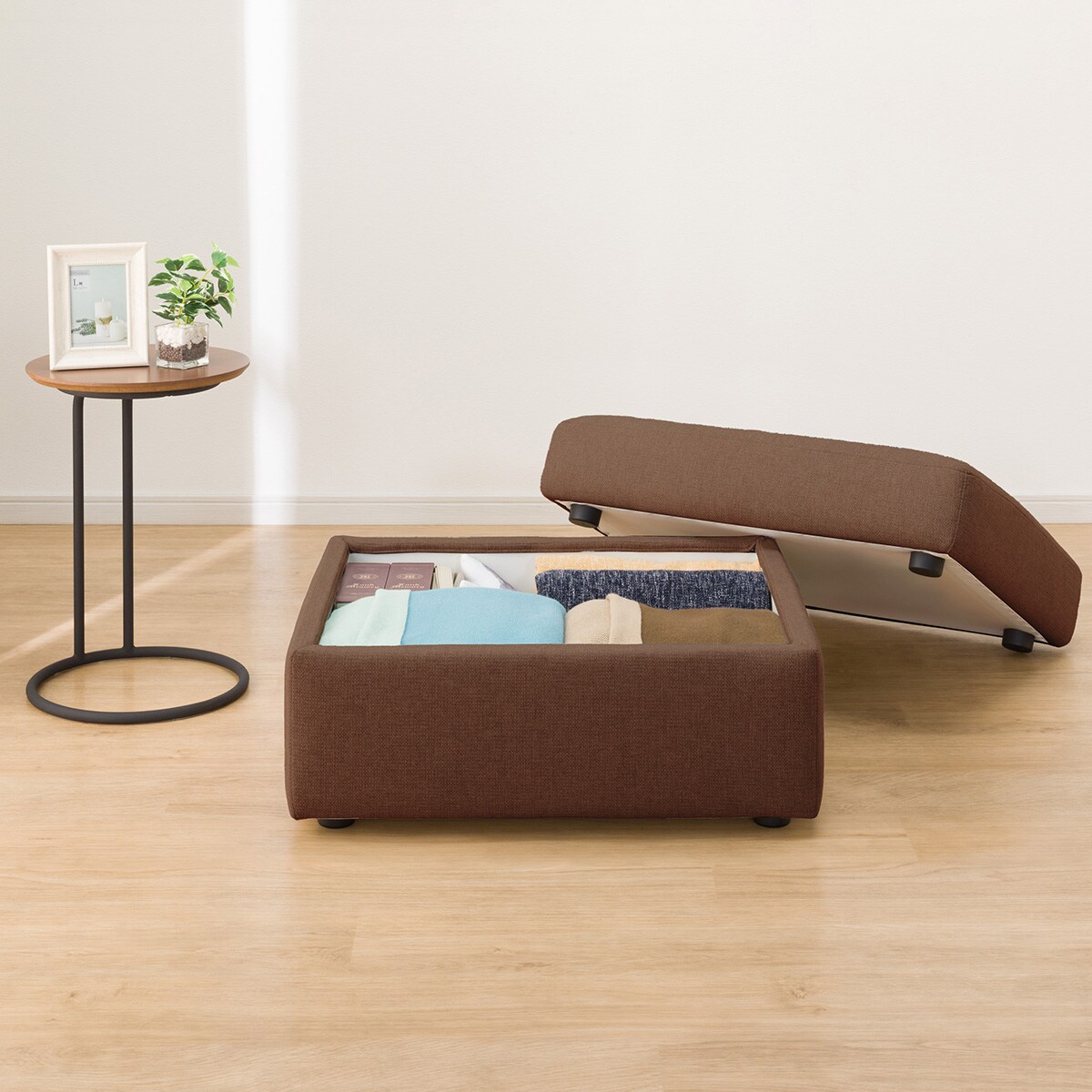 傷・汚れに強い 収納スツール 布張りタイプ (BS Nポケット Nシールド