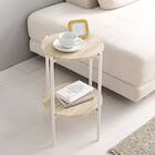 棚付き円形サイドテーブル (LST NA) 1枚目画像