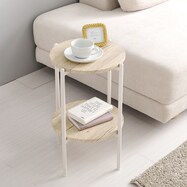 棚付き円形サイドテーブル LST【期間限定価格:11/28~1/5まで】