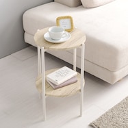 棚付き円形サイドテーブル LST