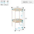 棚付き円形サイドテーブル (LST NA) 12枚目画像