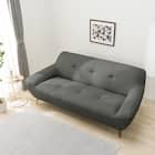 3人掛けソファ 本革(一部合成皮革)タイプ (MB11 DGY) 5枚目画像