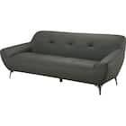 3人掛けソファ 本革(一部合成皮革)タイプ (MB11 DGY) 6枚目画像